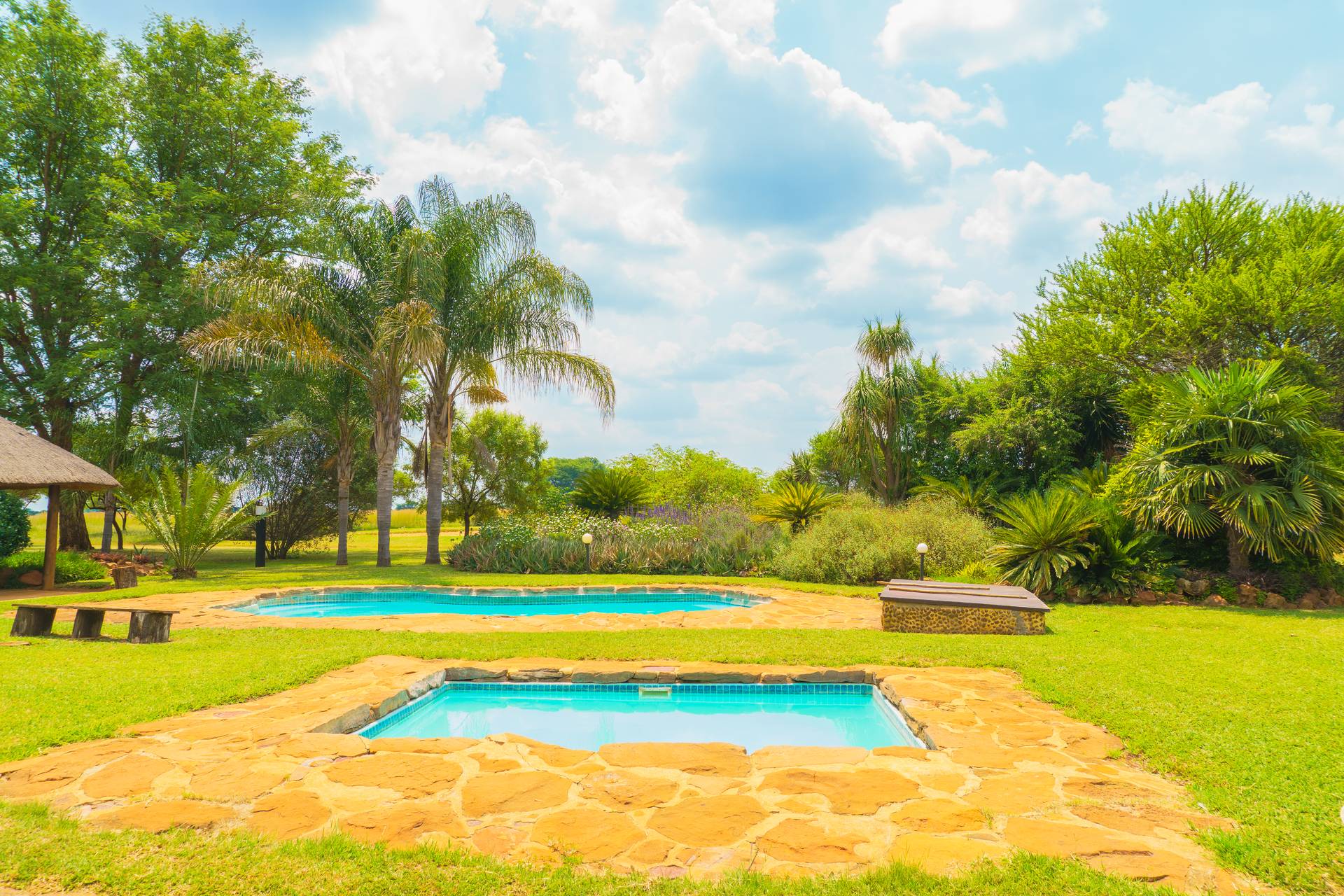 Braai and lapa facilities at Gallery Inn Bela Bela