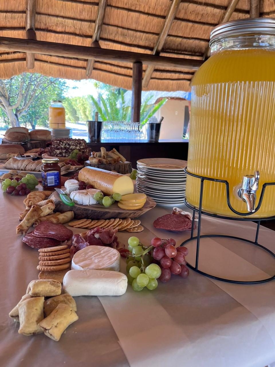 Catering spread at Gallery Inn event venue Bela Bela